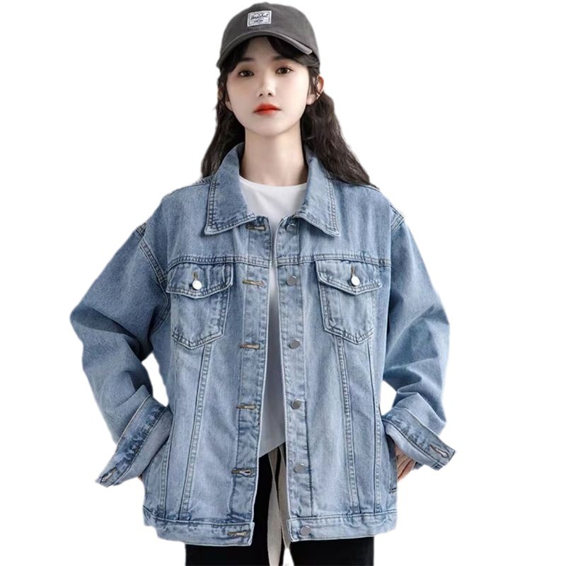 Denim coat for women Spring and Autumn 2023 new versatile loose bf small retro jacket fashionable ins top