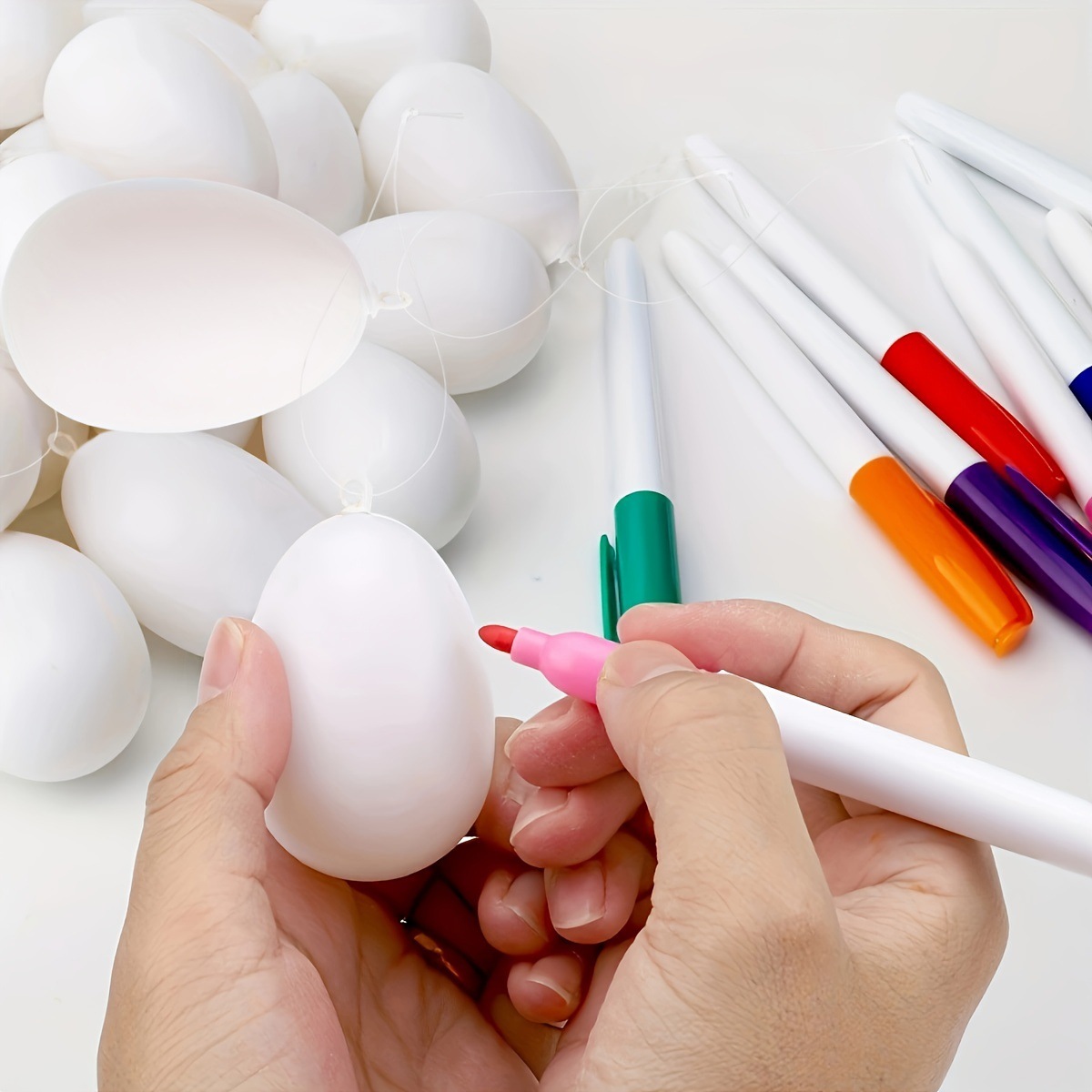 Factory spot toddler handmade creative Easter egg diy cartoon painting with watercolor pen