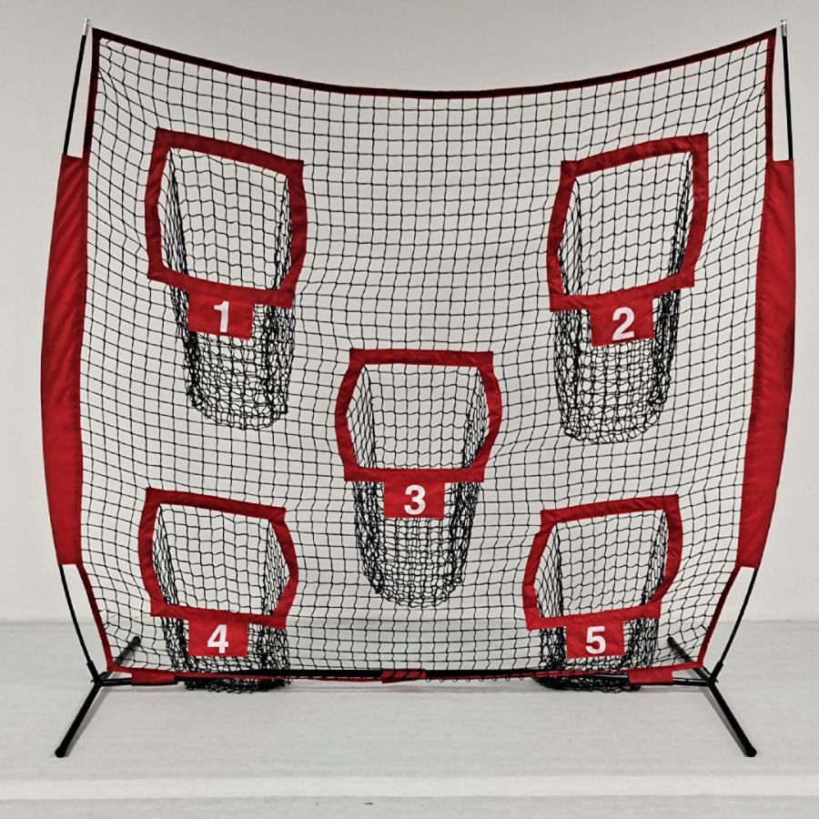 Supply 5 Holes Baseball Football Indoor and Outdoor Training Net Baseball Hitting Cage Bat Softball Hitting Net Practice Net