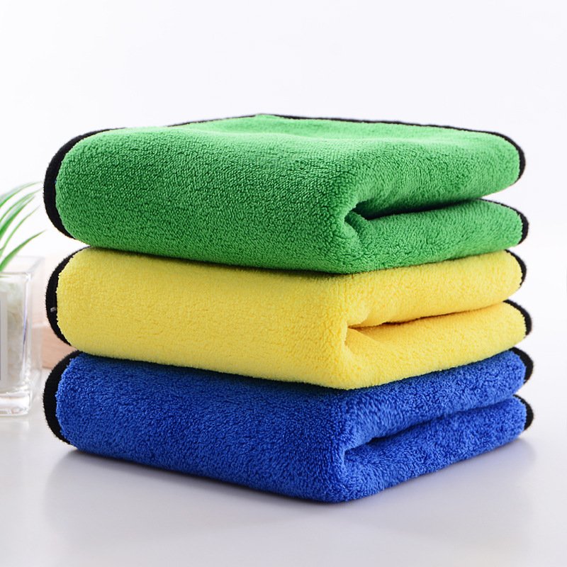 Car wash towel car towel double-sided thickened coral fleece car towel microfiber car cleaning beauty cloth