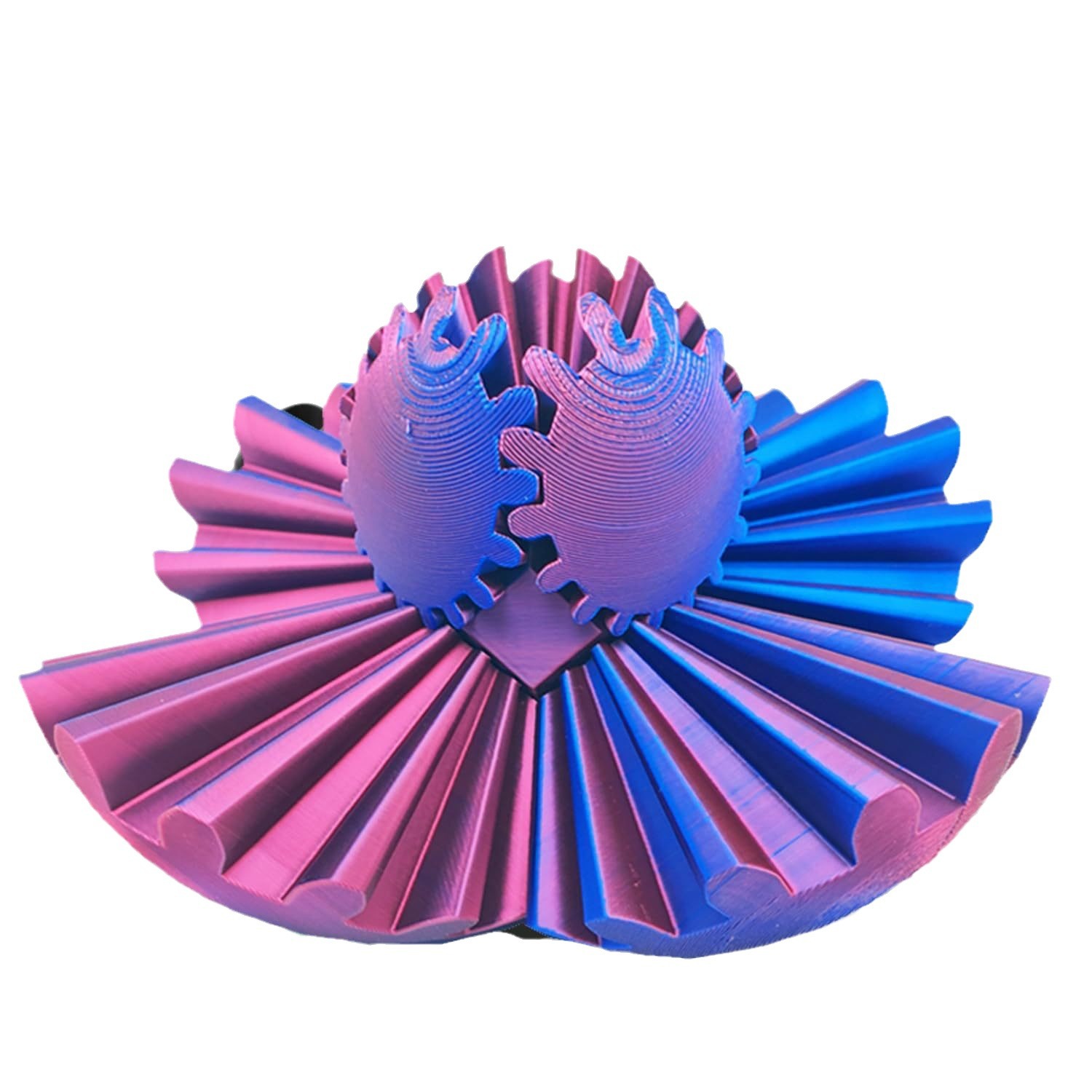 New Product 3D Printed Gear Ball Spin Ball 3D Printing Gear Ball Rotating Ball