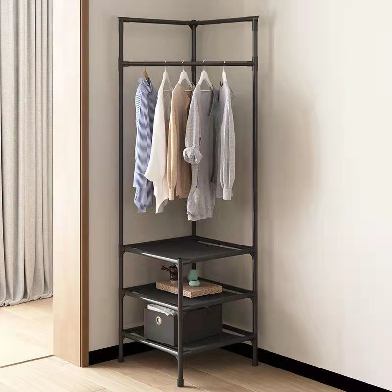 Corner Coat Rack Multi-layer Assembly Hanger Hanger Bedroom Corner Hanger Floor Rack