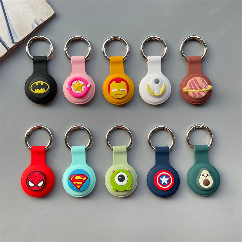 Suitable for Apple airtags Protective Case airtgas Silicone Protective Case Tracker Trendy Brand Cartoon Soft Case