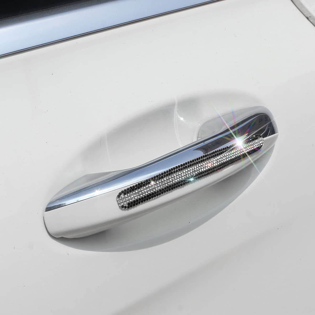 Cross-border diamond-encrusted car door handle sticker door bowl sticker body protective film door anti-scratch pull sticker car decoration sticker