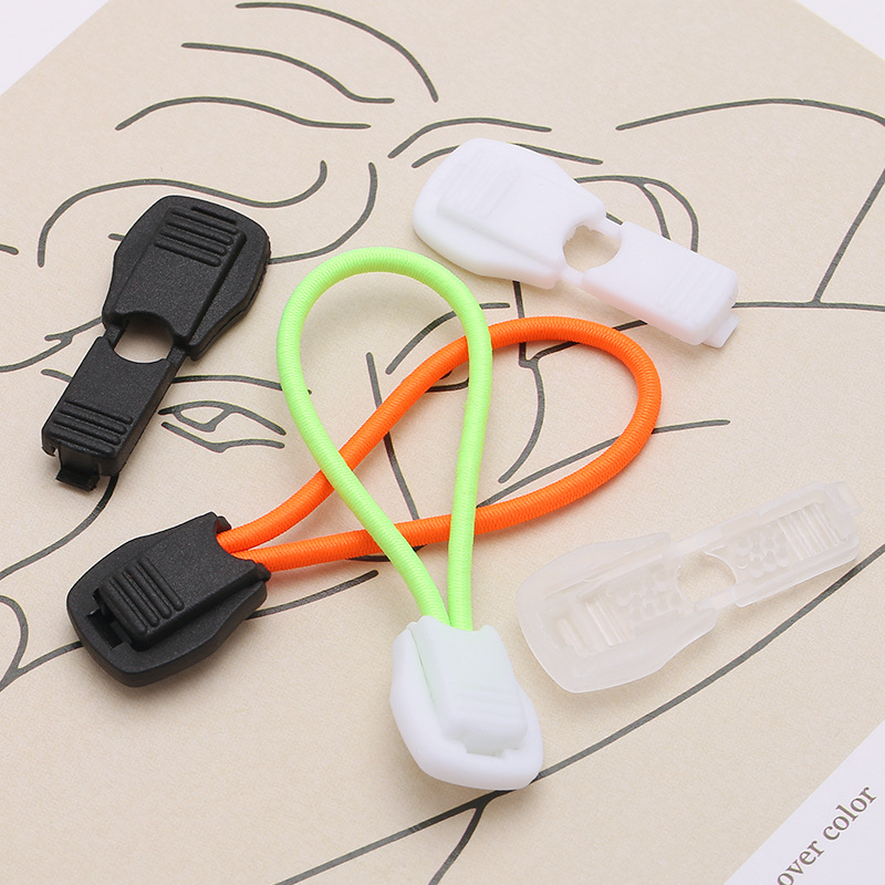Wholesale nylon rope clip zipper elastic rope clip buckle clothing shoelace buckle cotton rope webbing bag rope buckle