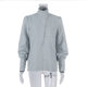 2023 Spring New Women's Clothing European and American Long Sleeve Chinese Stand Collar Elegant Commuter Casual Fashion Professional White Shirt