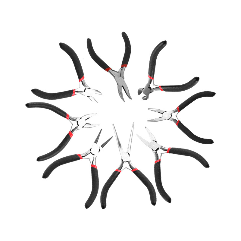 厂家供应钢丝断线钳紧线钳迷你钳子八件套DIY手工钳子