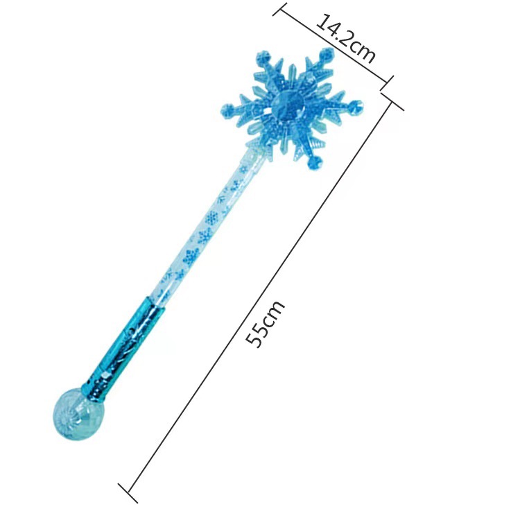 Frozen snowflake stick luminous stick magic stick princess girl Aisha luminous cane Balala little magic fairy