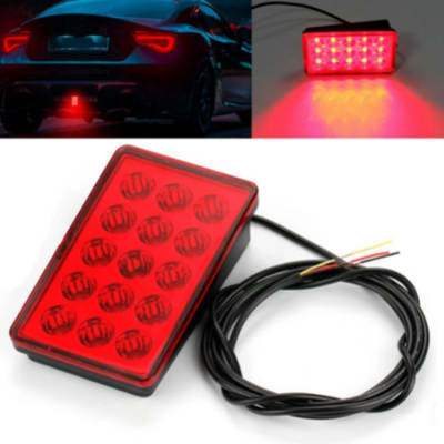 Highlight car led pilot light modified rear lip anti-collision warning flash tail light trunk brake cruise light