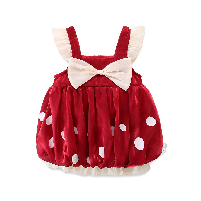 Baby Summer New Arrival dress Baby Girl Korean Princess Sling Skirt One Year Old Dress 3153