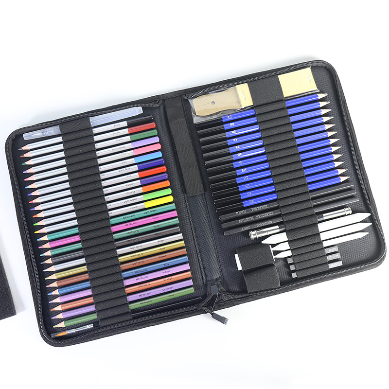 Factory direct color 51 piece sketch pencil set color lead painting sketch set color painting set