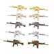 diy vintage alloy jewelry accessories 45mm submachine gun rifle bracelet necklace clothing decoration material pendant