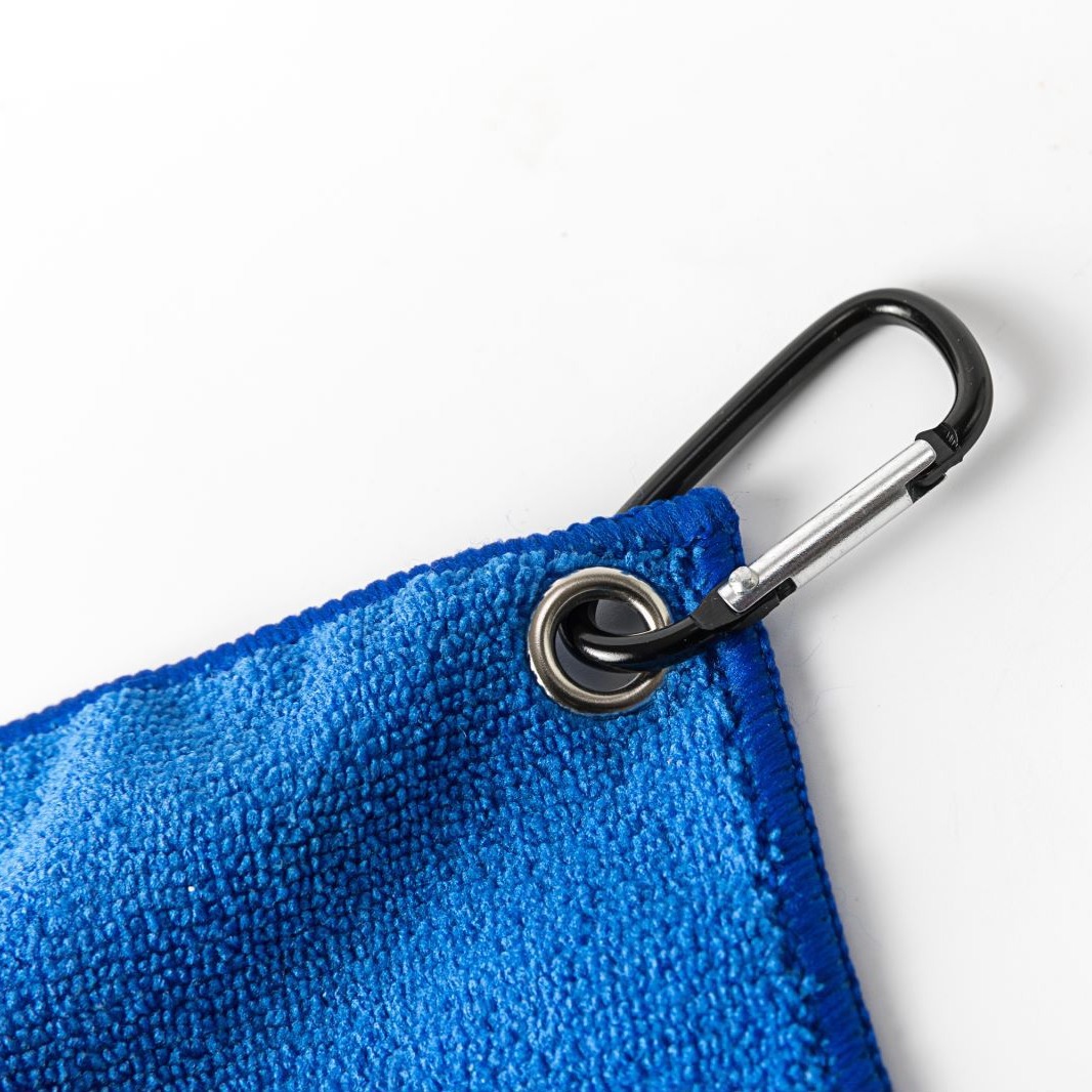 Golf towel polyester brocade towel outdoor sports towel gym sweat towel microfiber towel