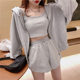 Sports Casual Suit New Women's Fashionable Vest Shorts Stylish Fashion Internet Popular Three-Piece Suit for Women