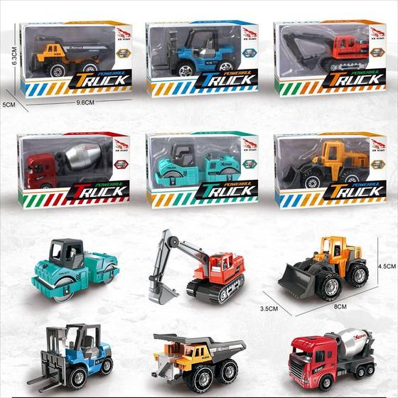 1:64 simulation alloy engineering car model sliding toy car metal car children's gift single color box