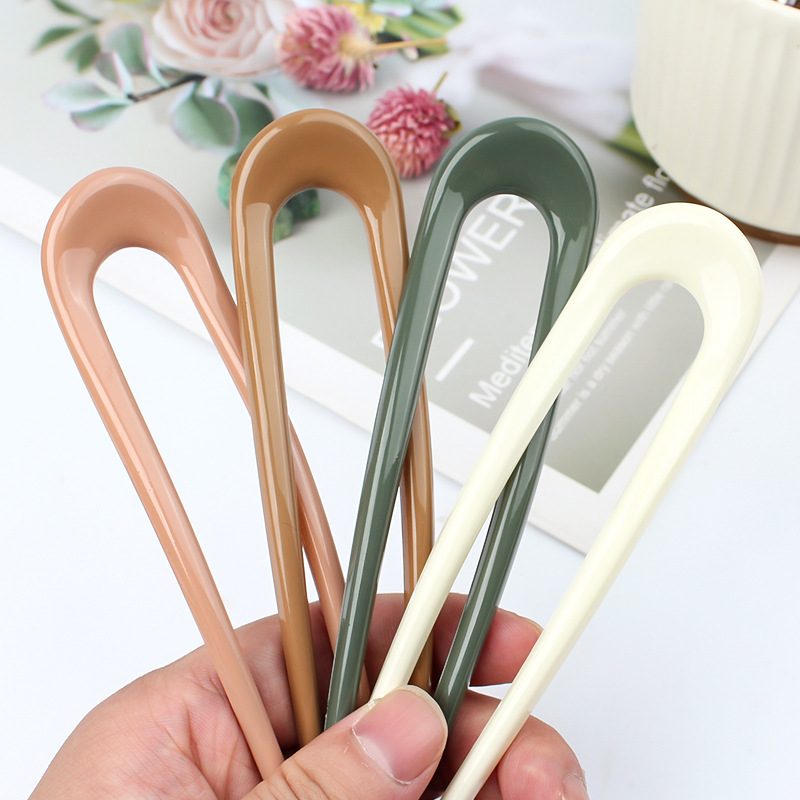 Summer Daily Fixed Ball Head Hairpin Commuting All-match Back Head Hairpin New Style Ladies Simple Disc Hair Plug