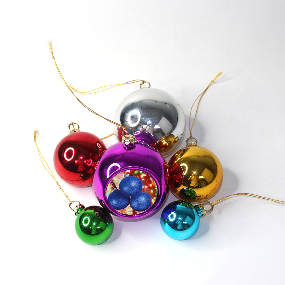 Factory Direct Wholesale Christmas Decorations Heat Transfer Christmas Balls Fashion DIY Personalized Creative Empty Material