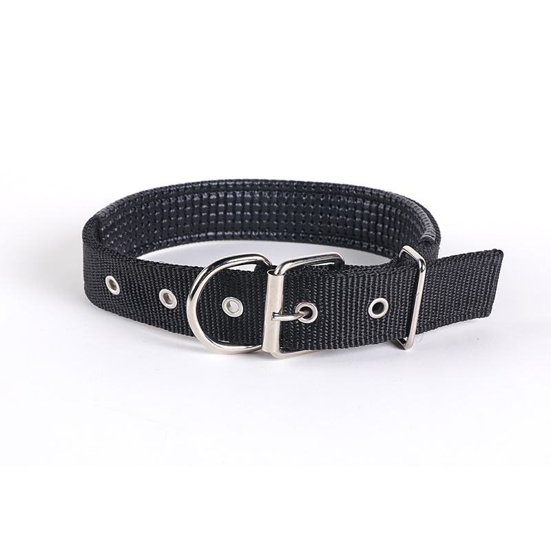 Factory direct dog nylon collar dog collar solid color dog collar collar collar collar traction pet supplies wholesale