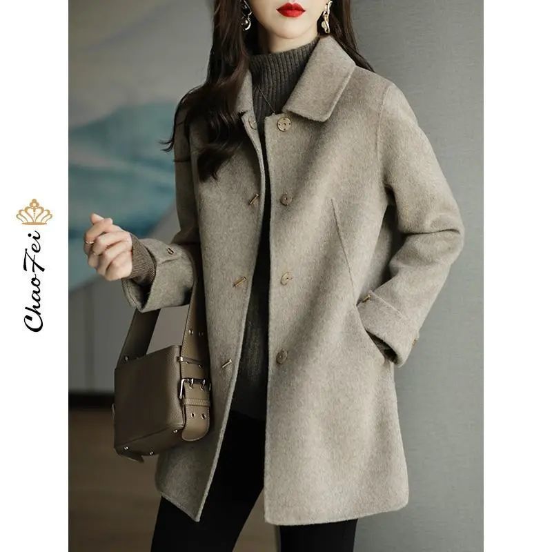 New Women's Fashion Small Casual Slim Versatile High-end Cotton Wool Coat Trendy Jacket_voghion.com