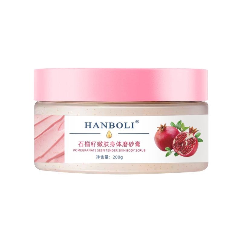 Han Pomegranate Seed Skin Rejuvenation Body Scrub Cleansing Skin Softening Corneous Pimples Moisturizing and Hydrating Scrub