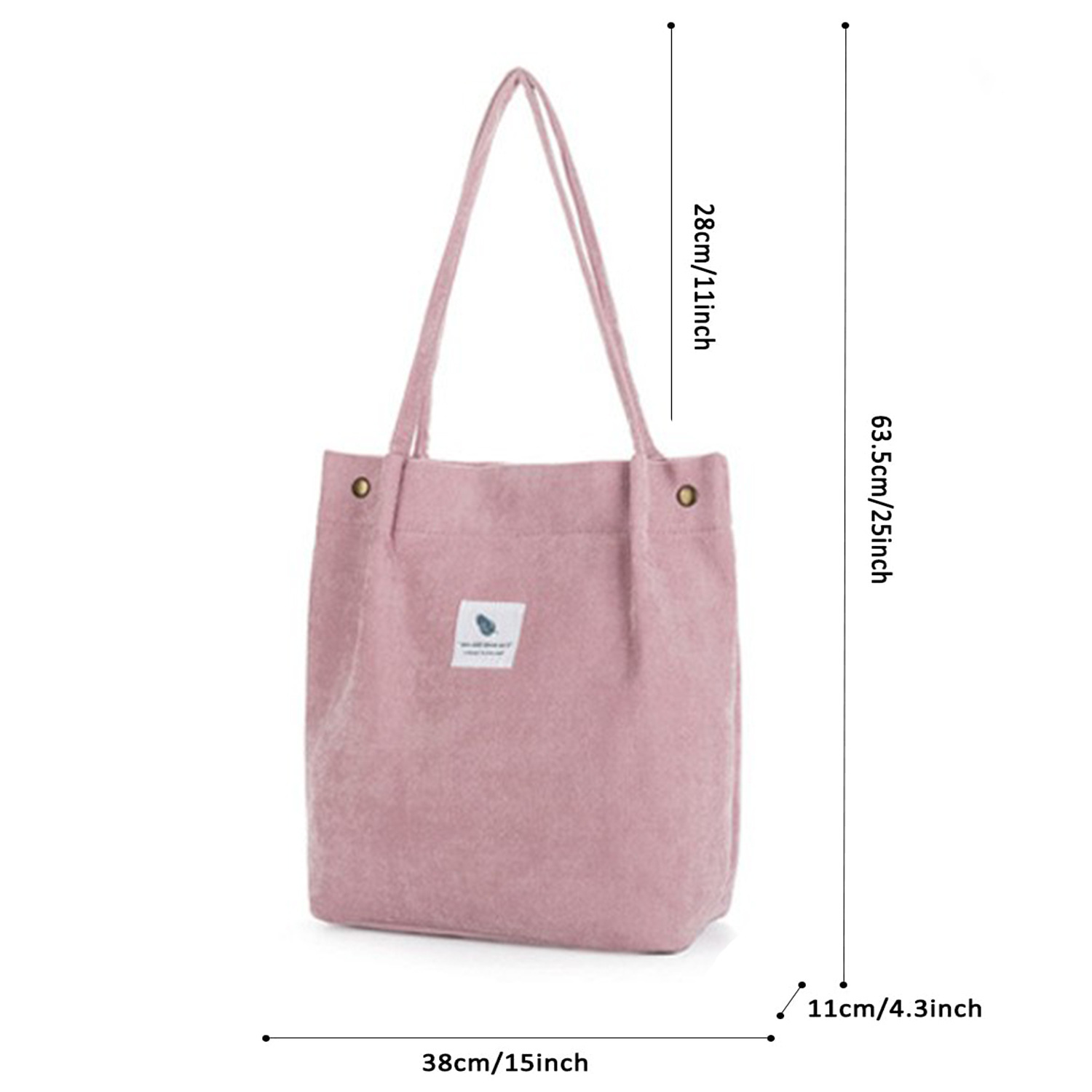 Cross-border Large Capacity Tote Bag All-match Student Bag Women Shopping Bag Canvas Bag Bag Corduroy Shoulder Bag_voghion.com