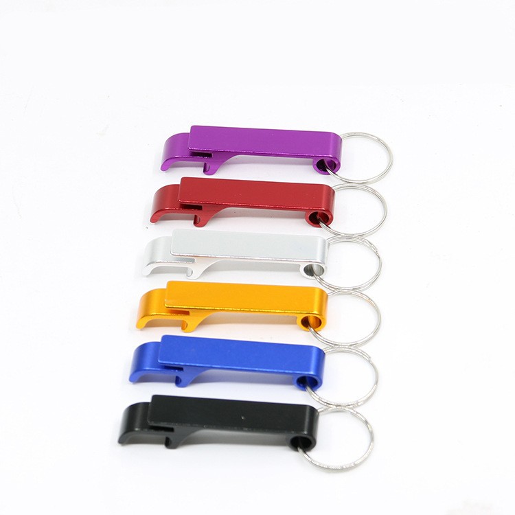 Aluminum alloy key chain bottle opener creative metal beer screwdriver multi-purpose advertising promotional gifts printable LOGO