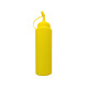 Yellow whole person squeeze sauce bottle