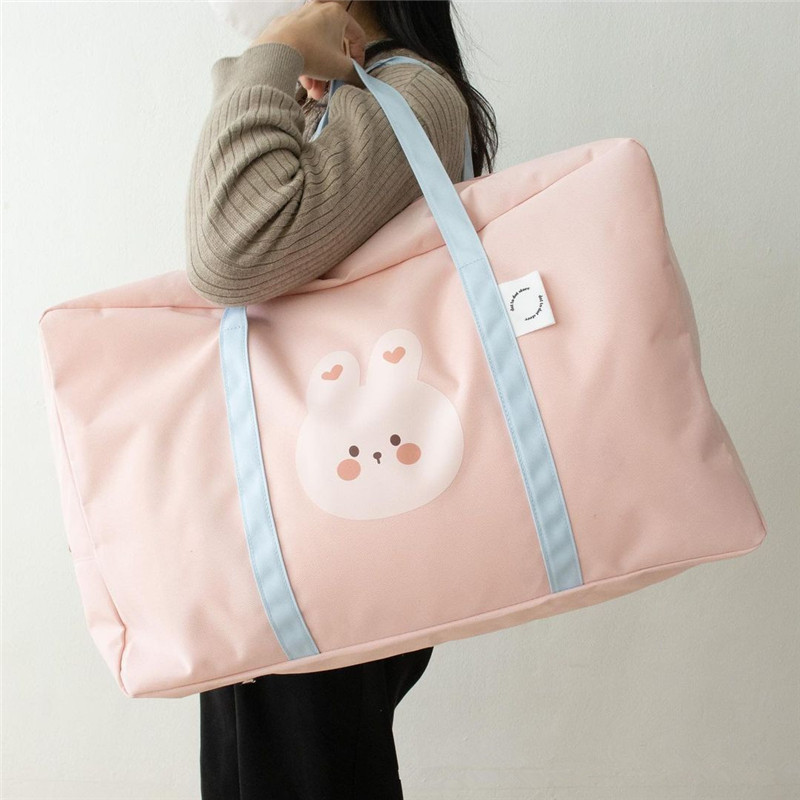 ins South Korea same style solid color Bear kindergarten quilt storage bag bedding packing bag large capacity luggage bag