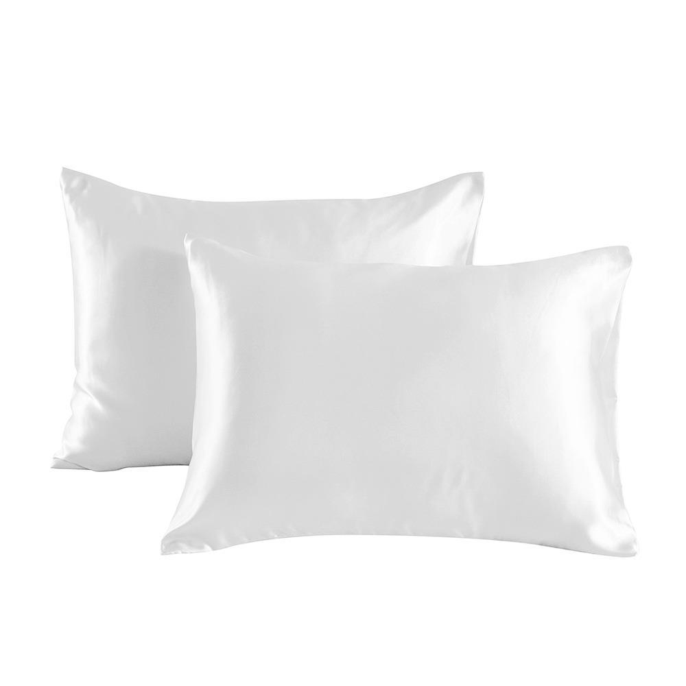Cross-border silk pillowcase pillowcase solid color double-sided satin Amazon pillowcase a pair of foreign trade Wholesale