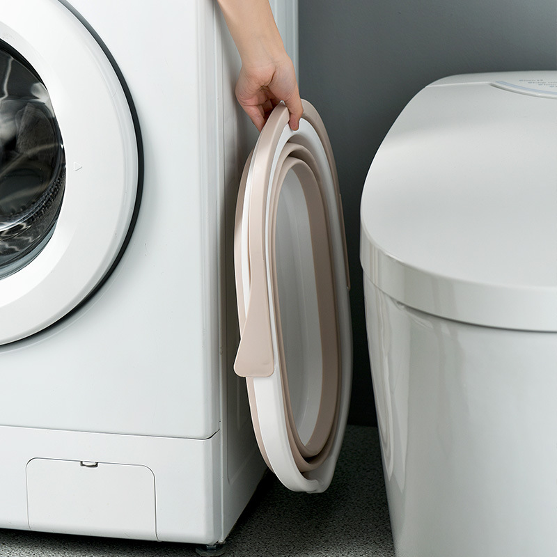 Rectangular Plastic Mop Bucket Household Folding Mop Storage Bucket Mop Bucket Rubber Cotton Mop Cleaning Bucket Squeezing Bucket