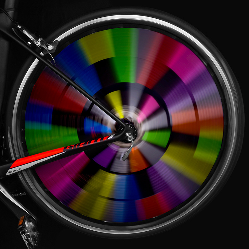 Cross-border highway vehicle reflective spoke steel wire clip warning bicycle mountain bike dead flying bicycle reflective strip