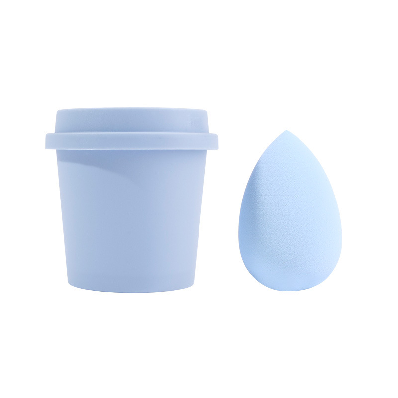 Beauty makeup egg wholesale coffee cup water drops gourd powder puff does not eat powder beauty makeup egg storage set independent packaging C
