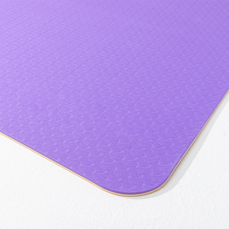 Two-color TPE Yoga Mat Long Gym Mat for Girls Non-slip Yoga Mat Floor Mat Home Printable Logo