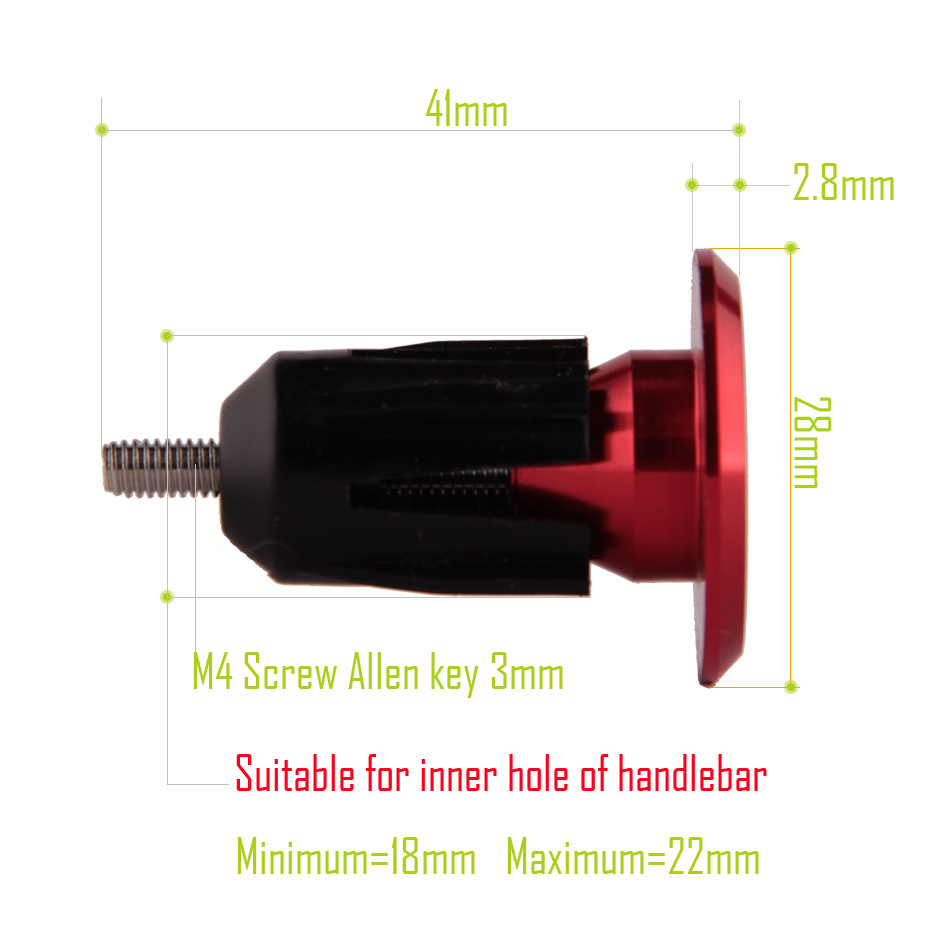 New bicycle handle plug aluminum alloy plug mountain bike road car balance handle plug plug cap handle Universal