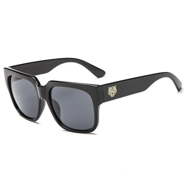 Korean Style Trendy Star Same Style Tiger Head Large Frame Sunglasses Trendy Lee Min Ho Same Style Vintage Sunglasses Sunglasses