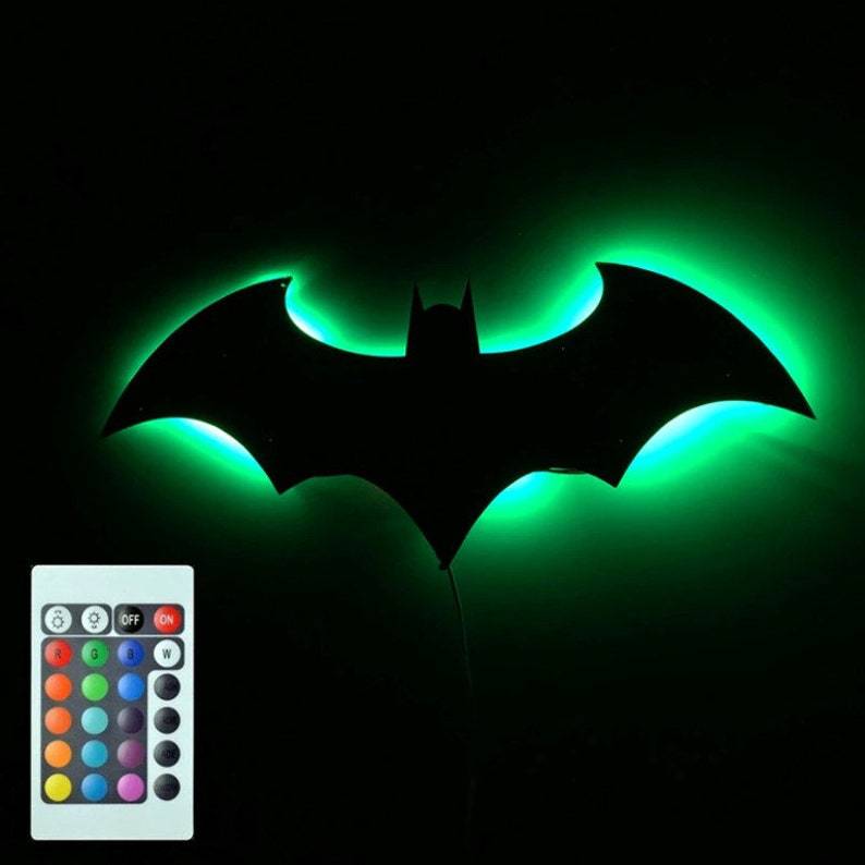 Factory cross-border explosions batman batman LED night light wall lamp home lights superhero atmosphere marker light