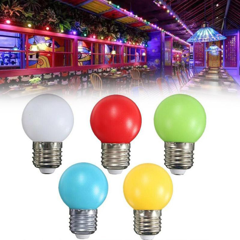 Golden Crown LED Light Bulb Colorful Christmas Decoration Small Color Bubble G45 Color Low Voltage Ball Bubble E27 Ball Bubble Marquee