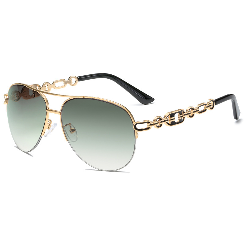 Nowaluntai glasses Amazon cross-border hanging silk sunglasses European and American women sunglasses fashion sunglasses