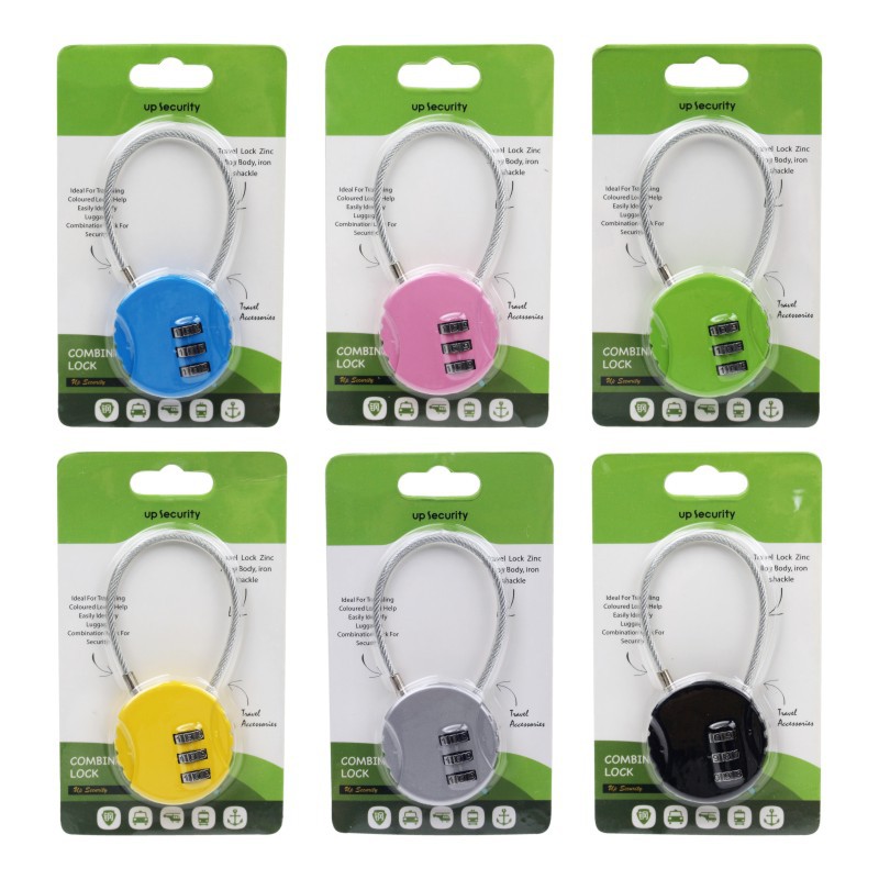 Password ball wire password lock gym padlock luggage lock backpack bicycle lock factory spot