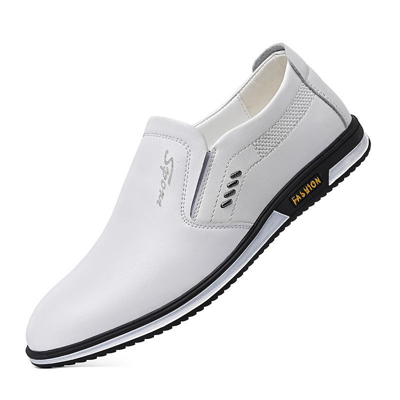 Leather Shoes Men's plus size Foreign Trade Spring and Autumn Men's Casual Breathable British Foot Hollow Breathable Comfortable Walking Men's Shoes
