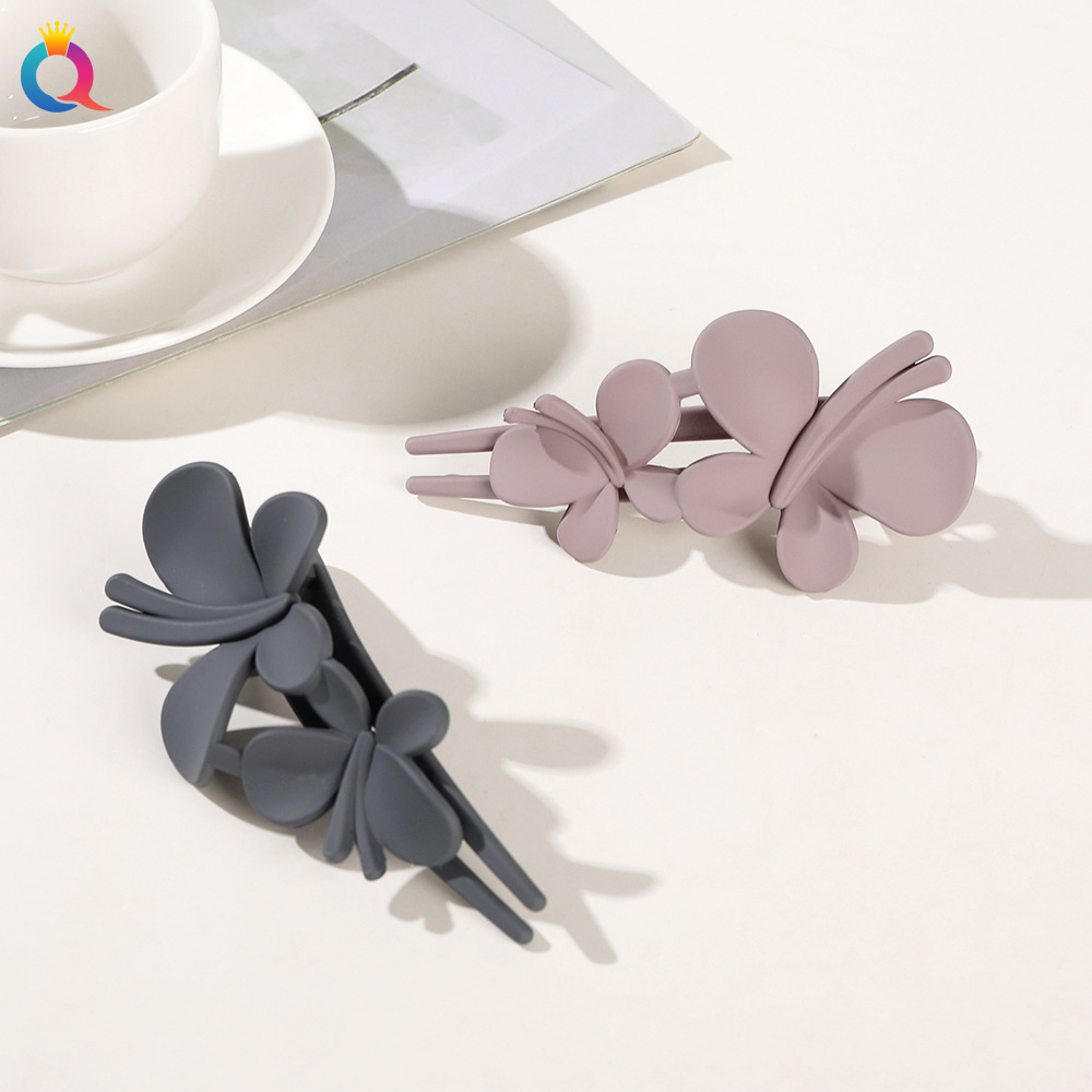 Qiyue matt värvi küljeklamber suur juuksenõel pesu näoklamber küljeklamber lihtne tukk juuksenõel pardilindiga peakate_voghion.com