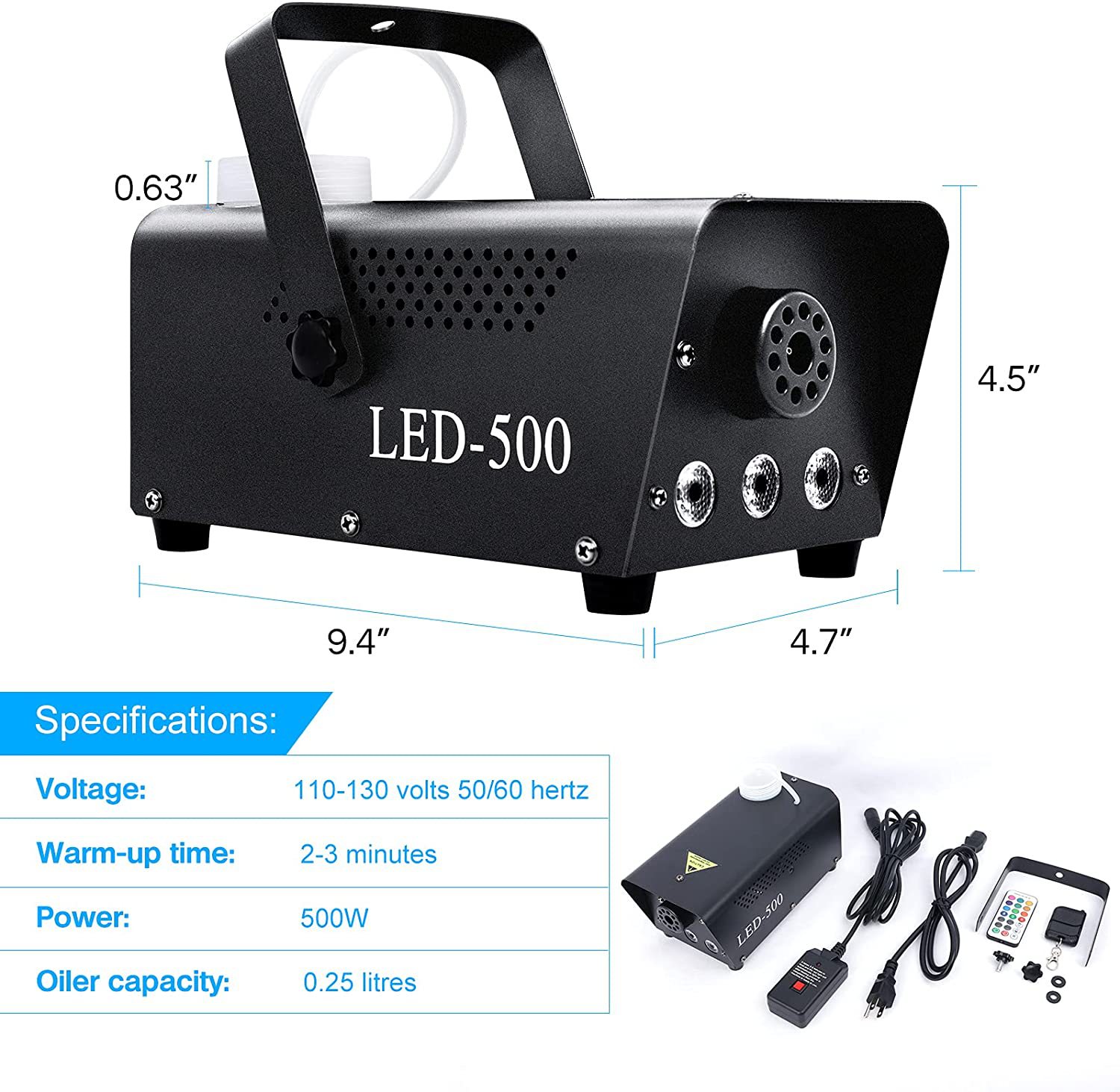 LED400W/500W color selection full color smoke machine bar wedding KTV private room stage smoke machine stage lighting
