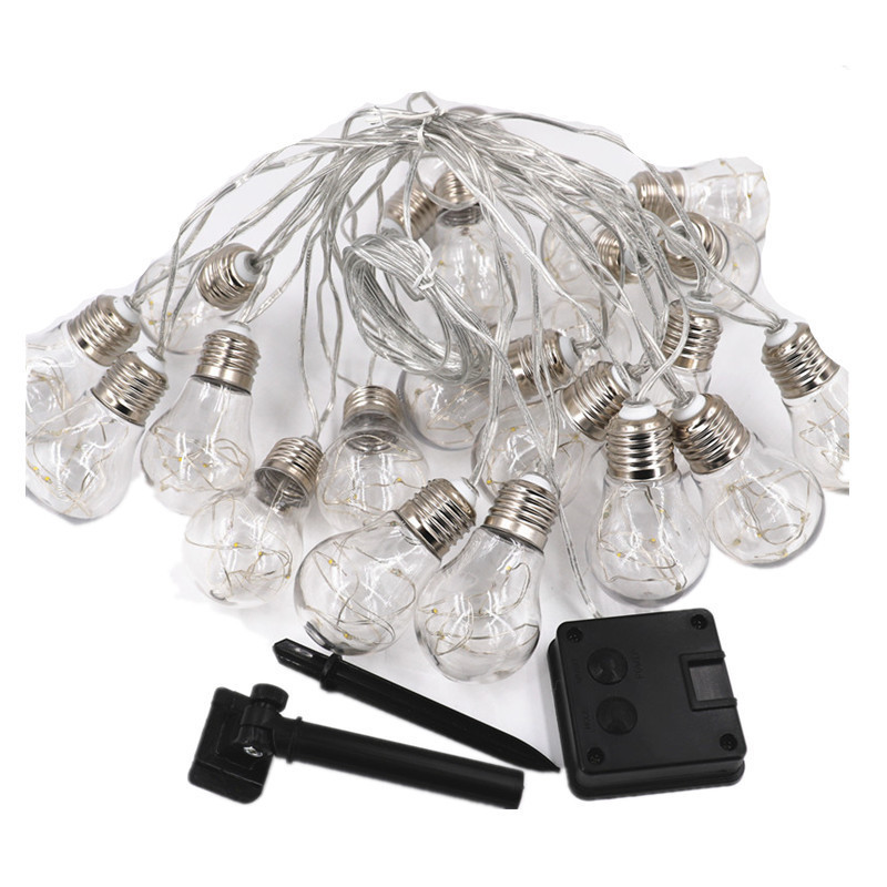 LED-copper wire light bulb light string solar light string outdoor garden garden light string Christmas decorative light string