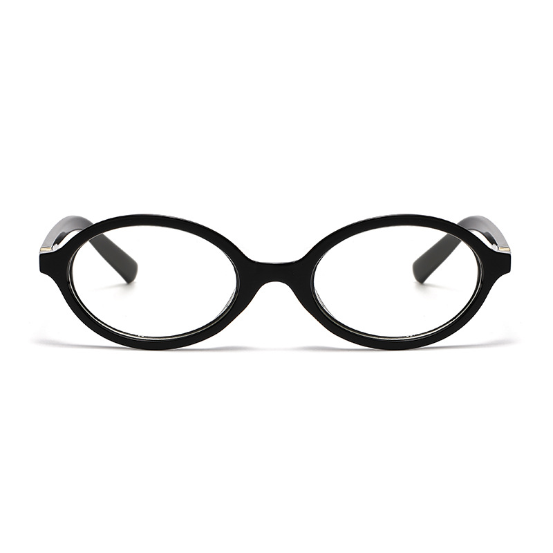 Presbyoscopic Glasses Female Zhang Yuanying Same-style Nerd Black Frame Men's Anti-blue Light Advanced Sense Frame Metal Tooth Presbyoscopic Glasses_voghion.com