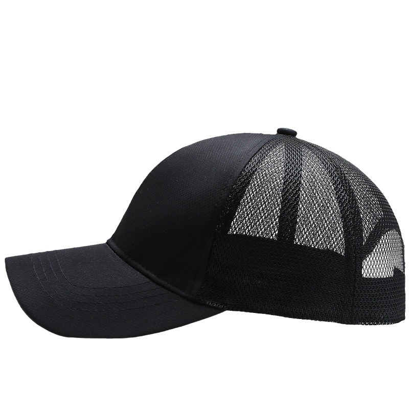 Hat Men's Summer Thin Cool Hat Men's Outdoor Sports Sunshade Hat Women's Soft Top Breathable Mesh Middle-aged and Elderly Hat