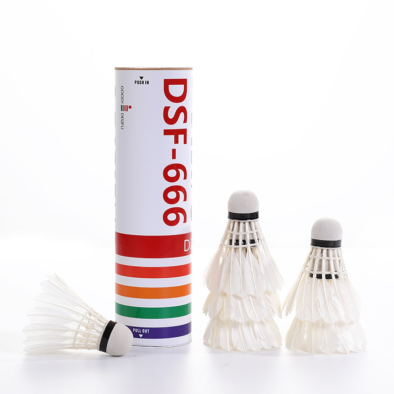 Authentic badminton three barrel foam table fiber ball head durable badminton entertainment training ball set
