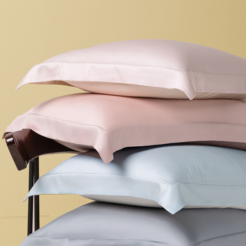 Class A Lyocell Tencel Pillowcase Pair Pack 48*74 Summer Ice Silk Pillowcase Single Solid Color Pillowcase for Hair
