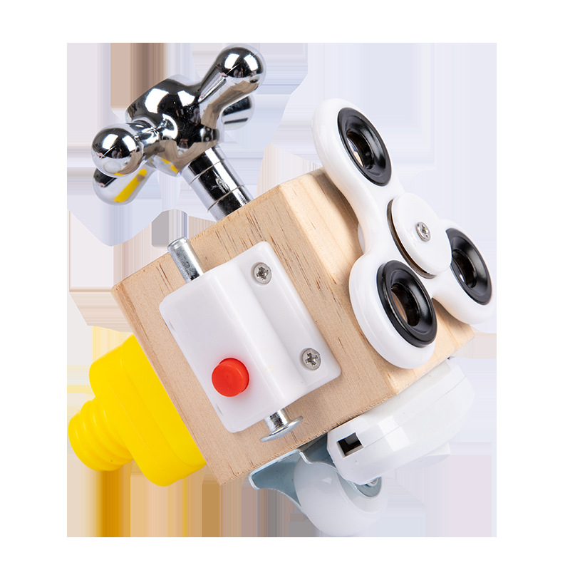 Children's Hexahedral Multifunctional Montessori Busy Board Early Education Training Organization Unlocks Busy House Smart Toys