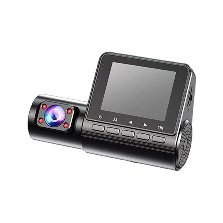 Three-recording driving recorder HD 1080P reversing image three-lens 360 adjustable car recording monitoring