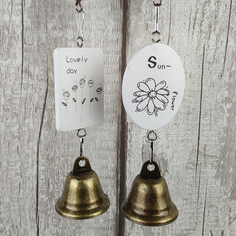 zakka Grocery Cartoon miss Rabbit Resin Crafts Hanging Wind Chimes Couple Student Birthday Valentine's Day Gift